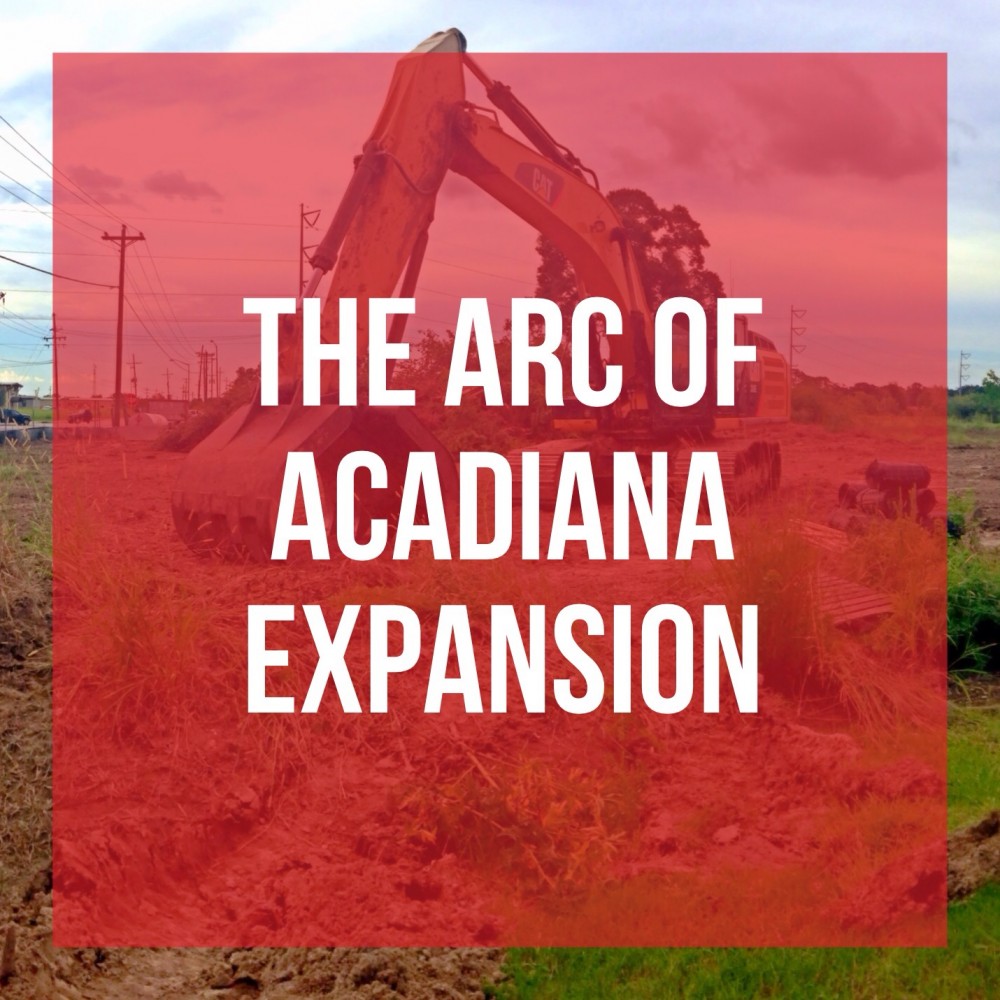 The arc of acadiana is growing developing lafayette