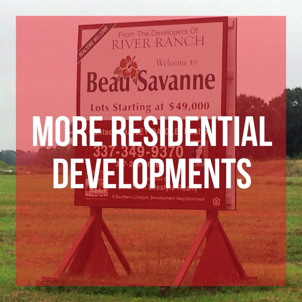 New Subdivisions on West Broussard Rd Developing Lafayette