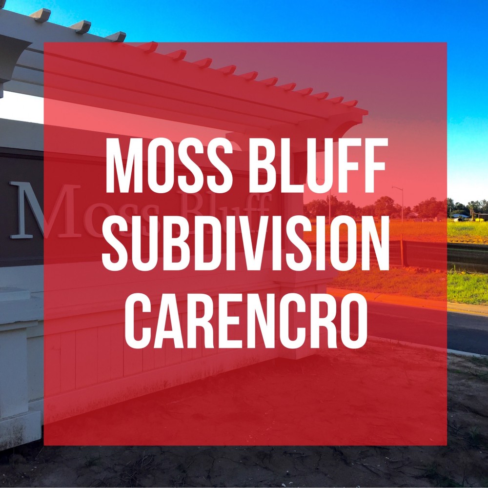 Moss Bluff Subdivision In Carencro Developing Lafayette