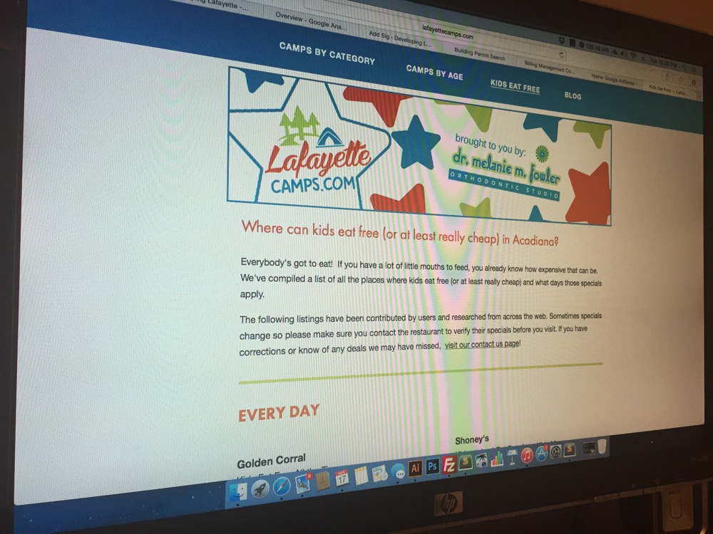 New Site for Lafayette Kids Camps Developing Lafayette