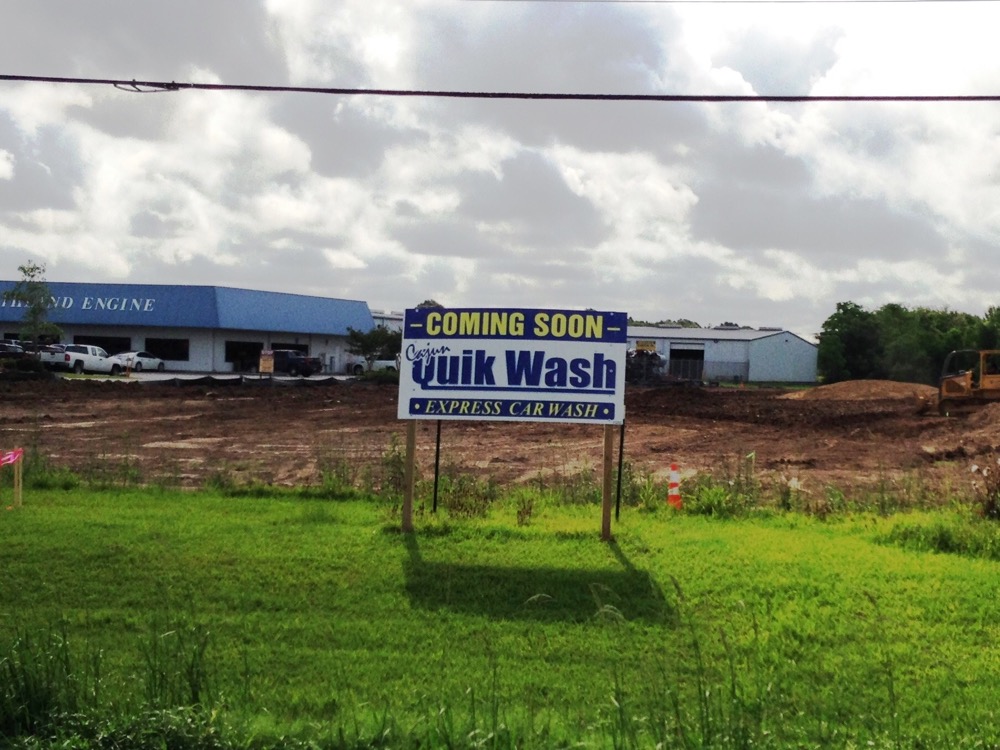 Cajun Quik Wash Progress Developing Lafayette