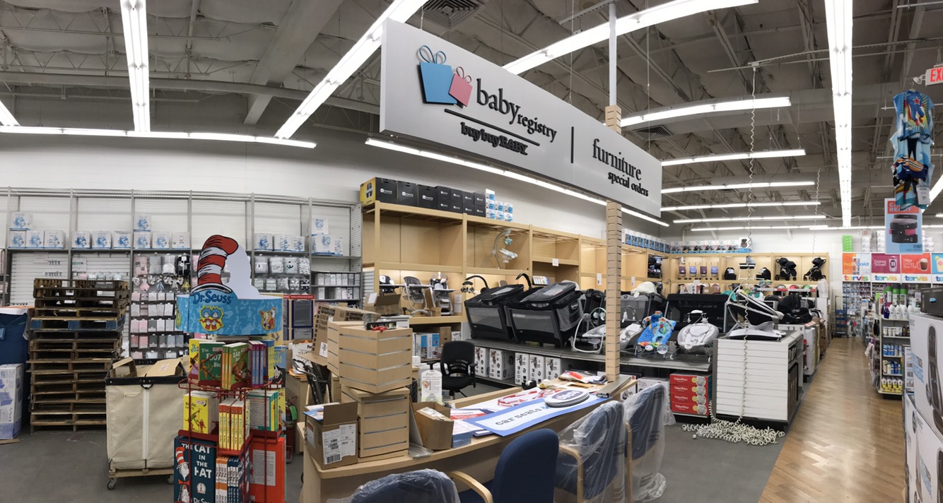 Inside of Buy Buy Baby and Harmon of Lafayette Store Developing