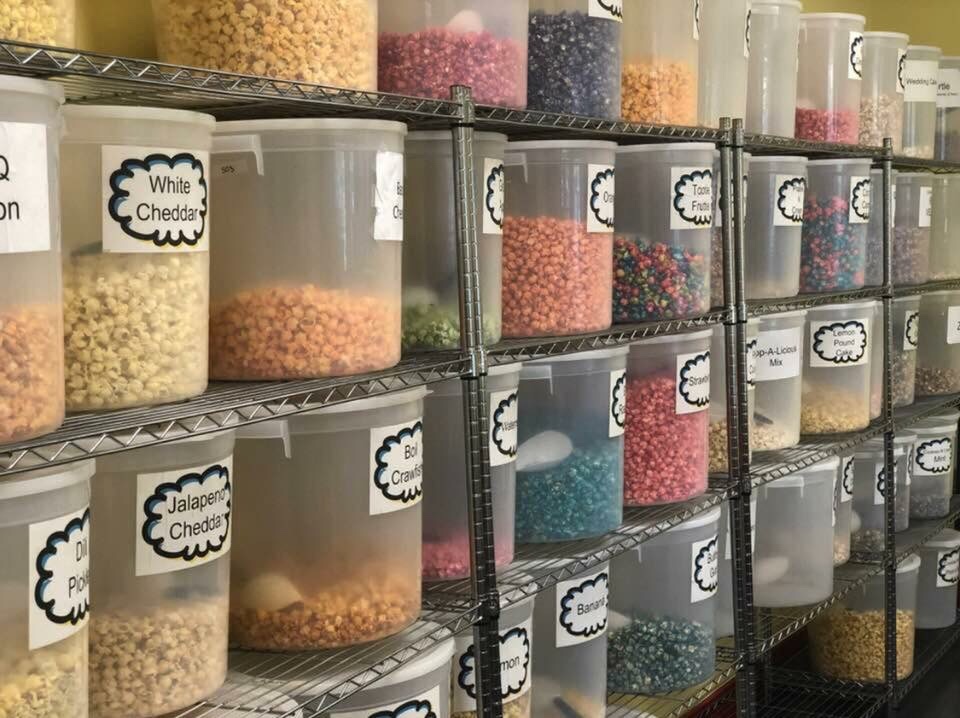 flavored popcorn store