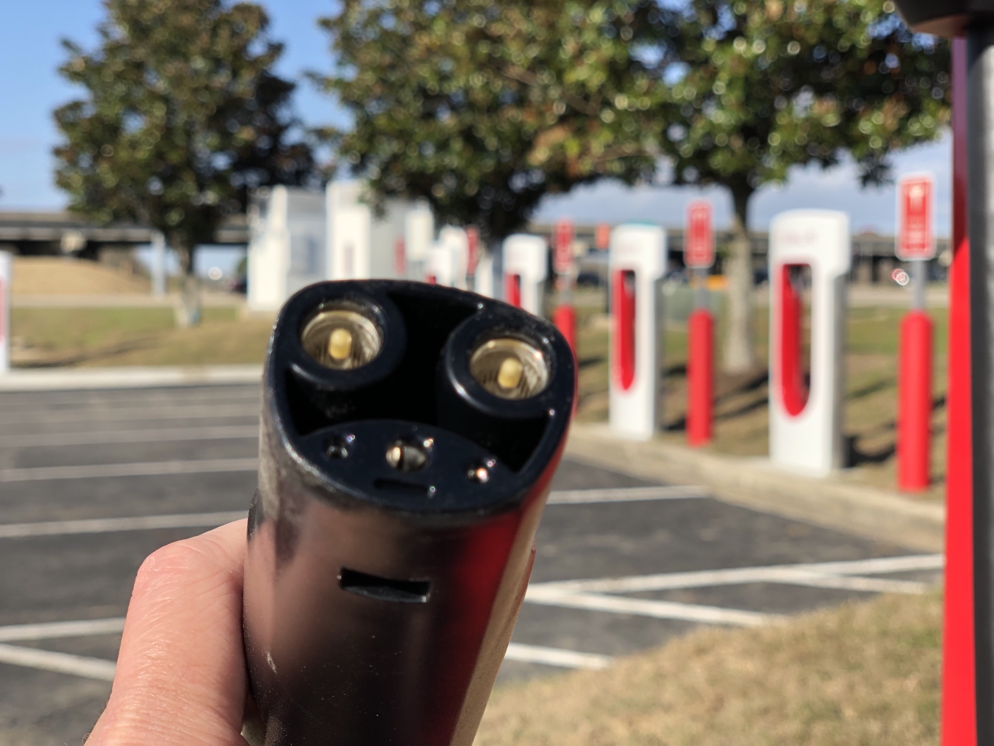 Completed Tesla Superchargers At I10 & Louisiana Ave Developing