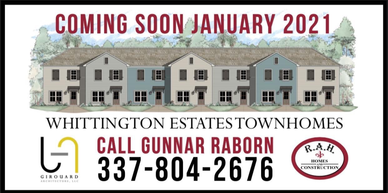 14Unit Whittington Estates Townhomes, Commercial Space Coming Soon Off