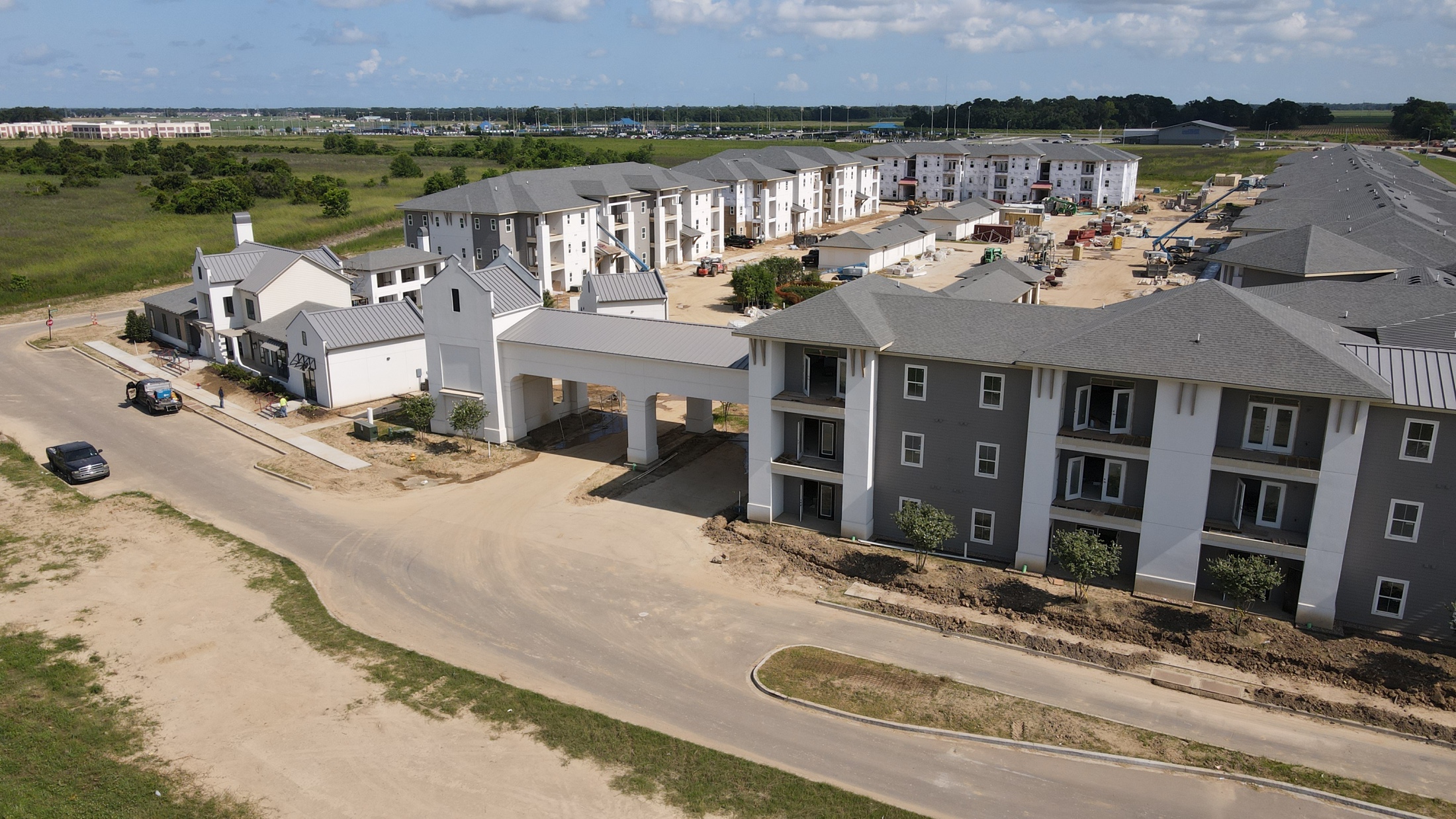 Aerial View Of The Progress On the 164Unit Sugar Mill Villas Apartment