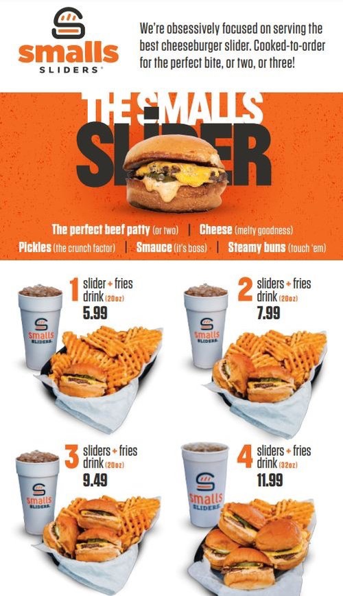 Sliders menu deals