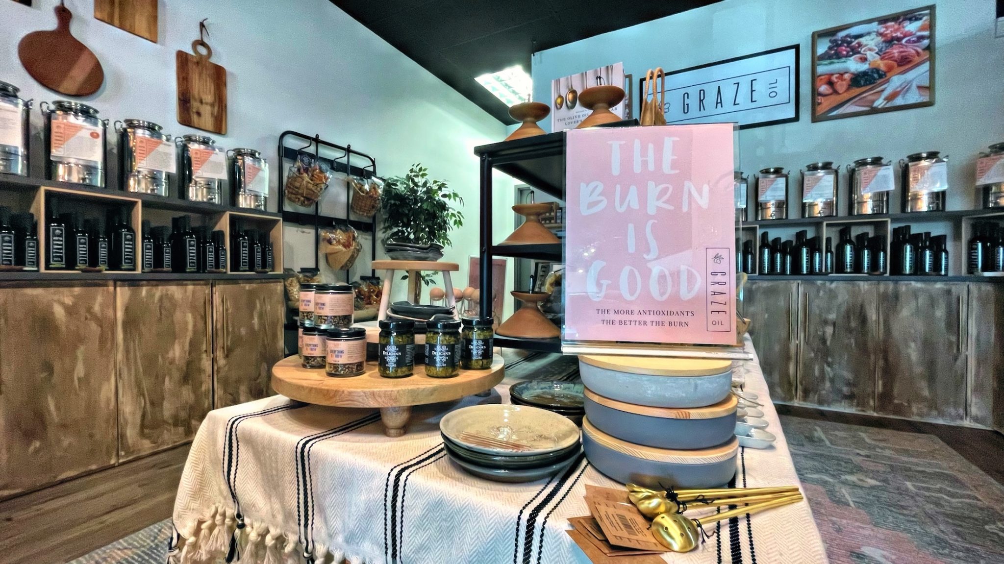 Graze Oil, New Olive Oil Tasting Bar Now Open In Lafayette At Graze