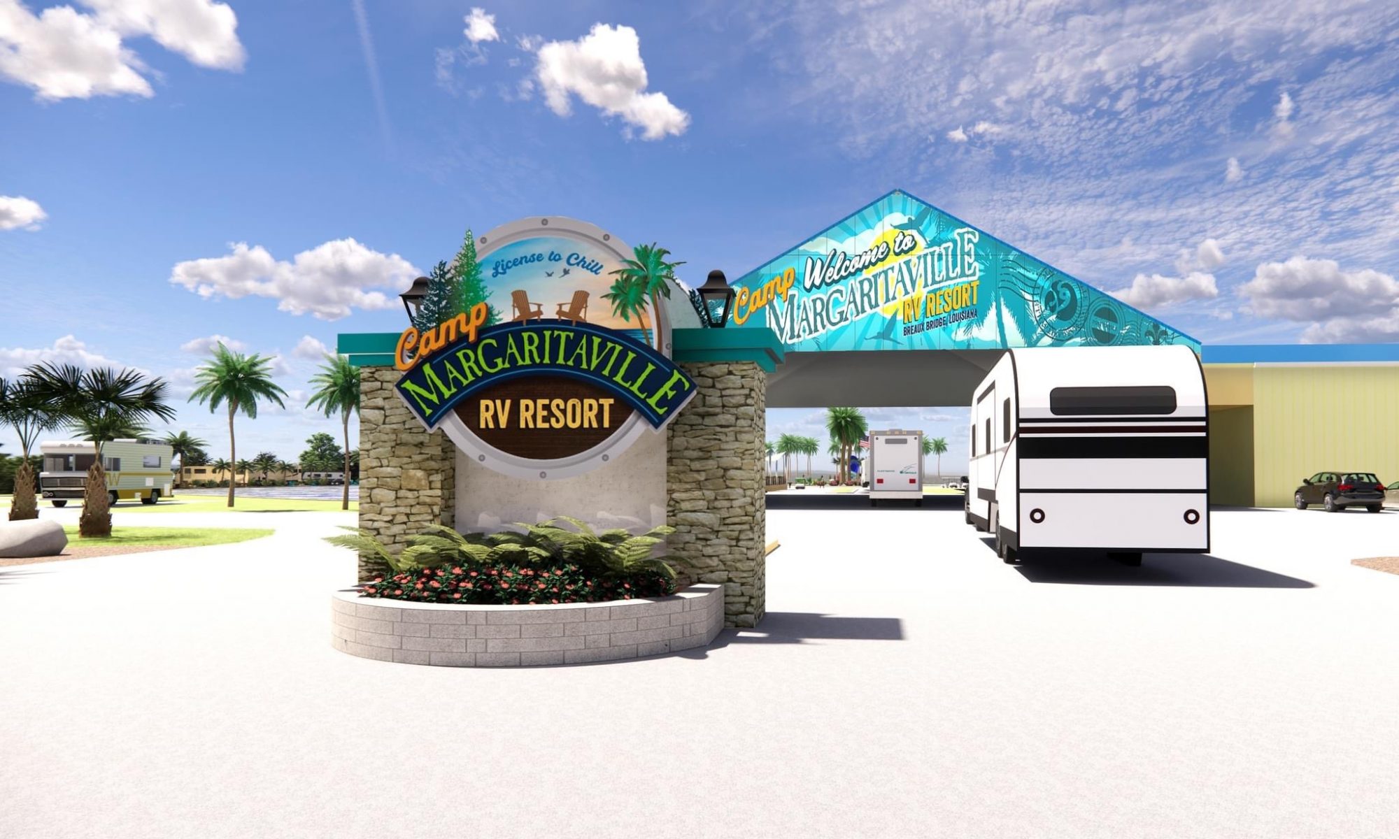 Cajun Palms To Rebrand As Camp Margaritaville RV Resort Breaux Bridge